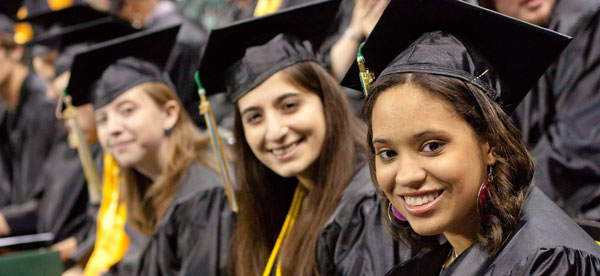 students at convocation ceremony